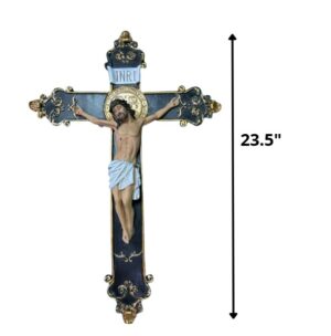 CRUCIFIJO CON MEDALLA DE SAN BENITO 23.5"
