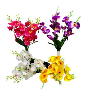 RAMO DE ORQUIDEA 20 FLORES 6 COLORES SURTIDOS