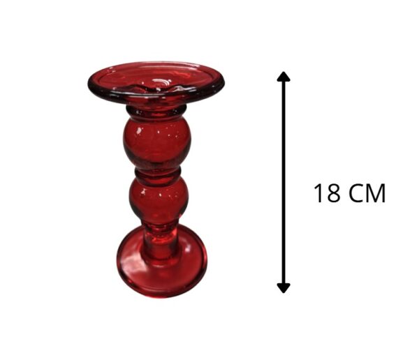 CANDELABRO MEDIANO ROJO