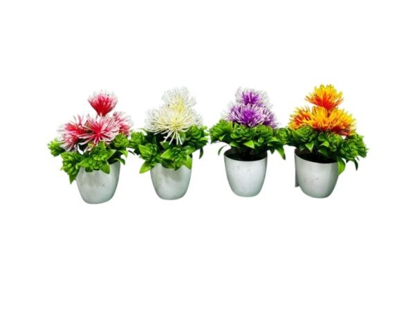 PLANTA CON MACETA 4 COLORES