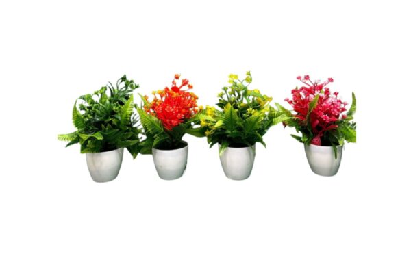 PLANTA CON MACETA 4 COLORES