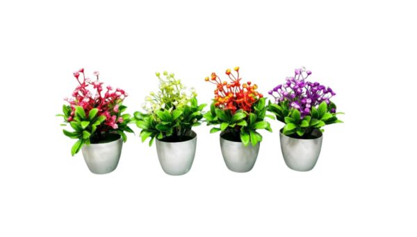 PLANTA CON MACETA 4 COLORES