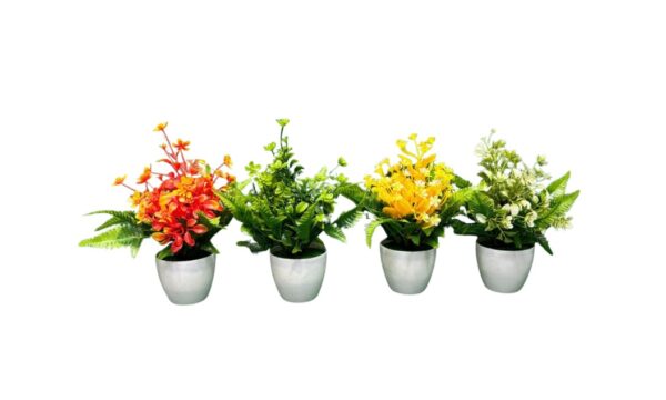 PLANTA CON MACETA 4 COLORES