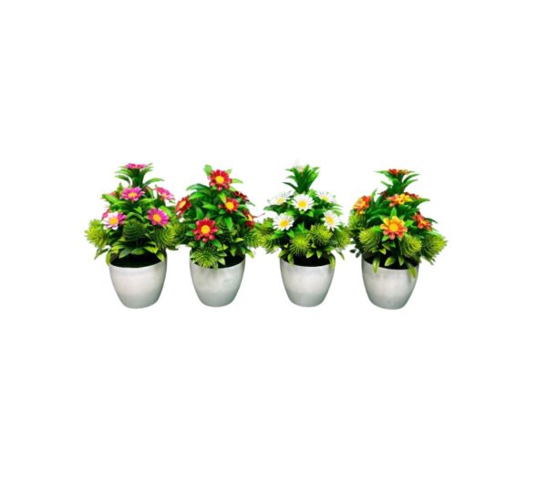 PLANTA CON MACETA 4 COLORES