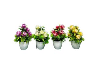 PLANTA CON MACETA 4 COLORES