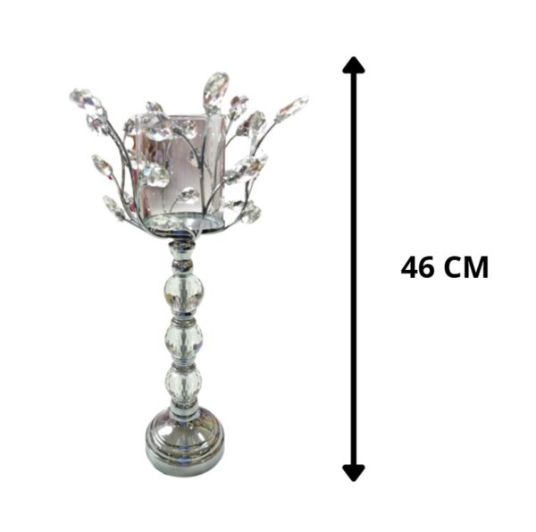CANDELABRO PLATEADO 46 CM