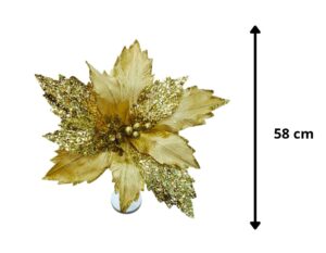 FLOR DE NAVIDAD DORADA