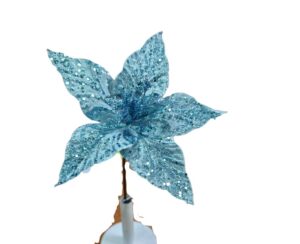 FLOR DE NAVIDAD CELESTE