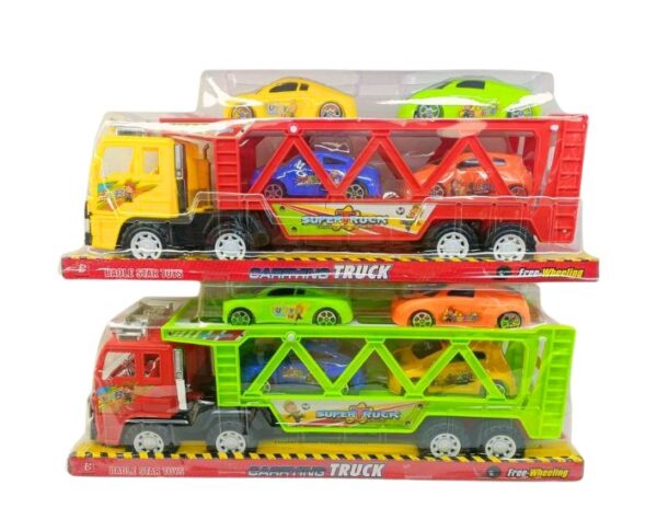 CAMION FRICCION CON 4 CARRITOS