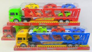 CAMION FRICCION CON 6 CARRITOS