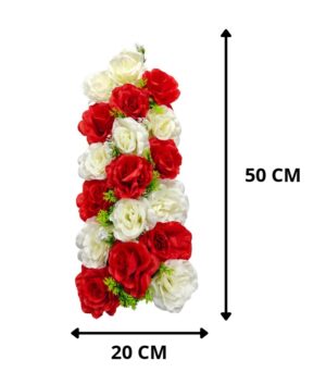 ARREGLO ROSAS (ROJO CON BLANCO)