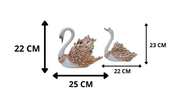 CISNE DE RESINA 1 SET 2 PZAS