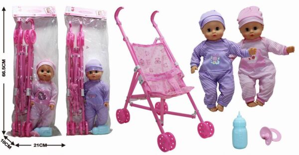 COCHE CON MUÑECA COLORES SURTIDOS