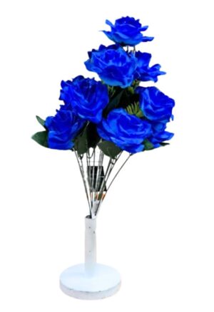 RAMO DE 15 FLORES AZUL