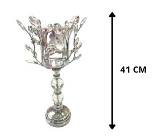 CANDELABRO PLATEADO 41 CM