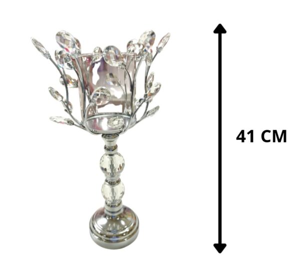 CANDELABRO PLATEADO 41 CM