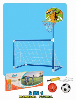 SET DEPORTIVO 2 EN 1 (BASKETBALL & FOOTBALL)