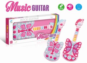 GUITARRA CON LUZ Y MÚSICA (2 COLORES SURTIDOS)