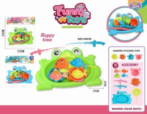 SET DE PESCA CON 10 ACCESORIOS (COLORES SURTIDOS)