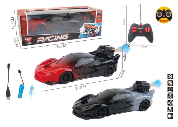 CARRO CON LUZ Y CABLE USB COLOR SURTIIDO