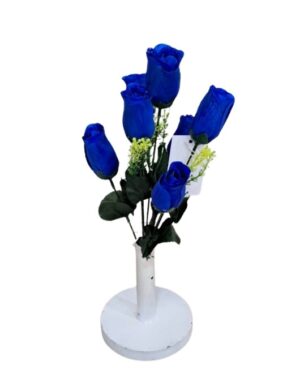 RAMO DE 7 FLORES AZUL