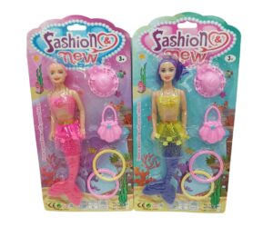 JUEGO DE MUÑECAS DE 11.5" 2 COLORES SURTIDOS