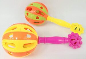 JUEGO DE 2 ANILLOS PARA BEBÉ 4 COLORES SURTIDO