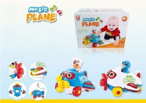 AVIÓN CON LUZ Y MÚSICA 2 COLORES SURTIDOS