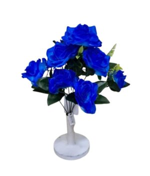 RAMO DE 10 FLORES AZUL