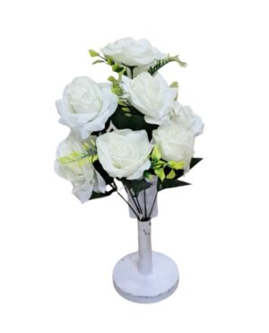 RAMO DE 10 FLORES BLANCAS