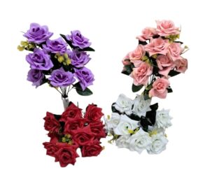 RAMO DE 12 FLORES 4 COLORES SURTIDOS