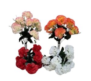 RAMO DE 10 FLORES CLAVEL 4 COLORES SURTIDOS