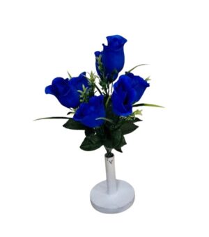 RAMO DE 7 FLORES AZUL