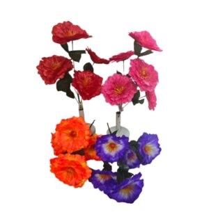 RAMO DE AMAPOLA X5 COLORES SURTIDOS