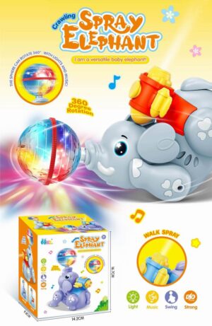ELEFANTE  LUZ Y SONIDO CON SPRAY
