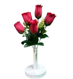 RAMO ROSA BOTON 6 FLORES ROJAS