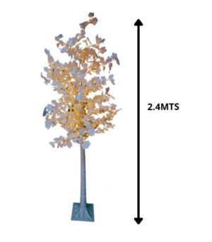 ARBOL LED 2.4 M LUZ CALIDA