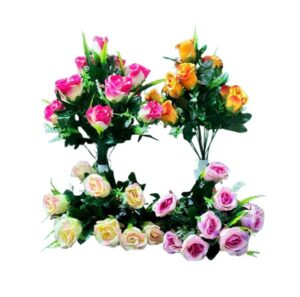 RAMO BOTON 12 FLORES 4 COLORES SURTIDOS
