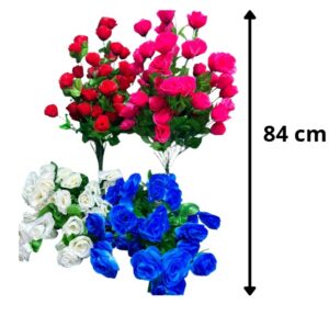 RAMO DE ROSAS 50 FLORES 4 COLORES 84 CM