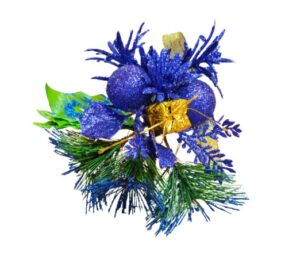 PICK NAVIDE&Ntilde;O AZUL 1 PZAS