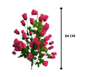ARBOL DE ROSA BOTON 50 FLORES FUCSIA