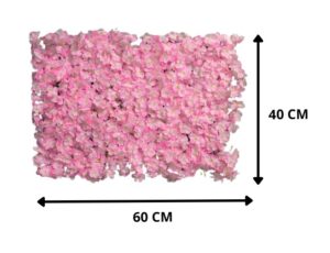 CUADRO DE FLORES 40X60 CM ROSADO