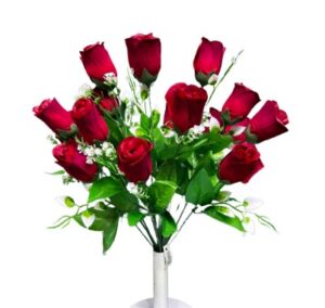 RAMO BOTON 18 RAMOS ROJO