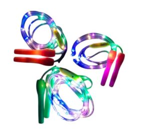 JUGUETE SALTADOR CON LUZ Y 4 COLORES