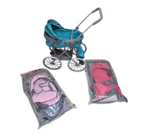 COCHE PARA MUÑECA DE METAL