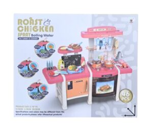 JUEGO DE COCINA CON VAPOR Y LUCES (46 ACCESORIOS)