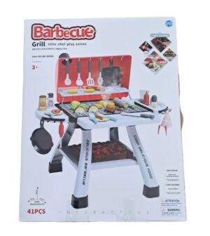 JUEGO DE PARRILLA PARA BARBACOA CON LUCES, M&Uacute;SICA Y AEROSOL