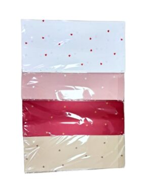 PAPEL COREANO SURTIDO 4 COLORES (20 HOJAS POR PAQUETE)