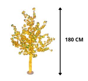 ARBOL DECORATIVO LUZ LED CALIDA 180 CM 110V FLAT PIN