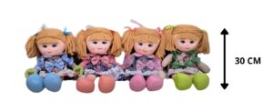 MUÑECA DE TRAPO 30 CM SURTIDA 4 COLORES
